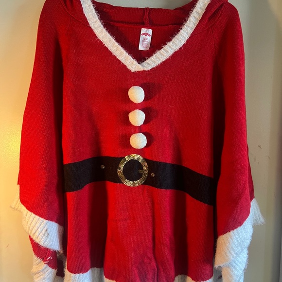 Christmas Poncho- Santa - Picture 9 of 9